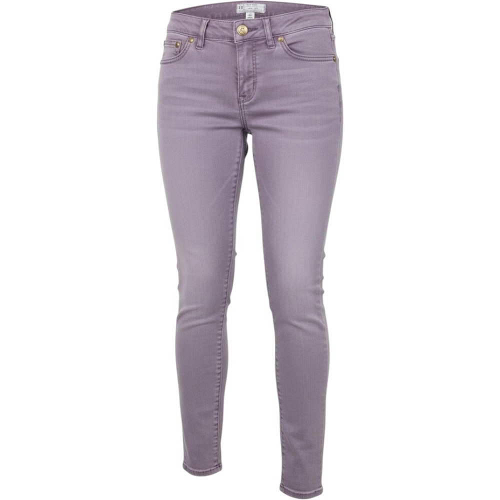 Free People Skinny Jeans Womens 27 Purple Excellent Ankle Zip Mid Rise Mauve